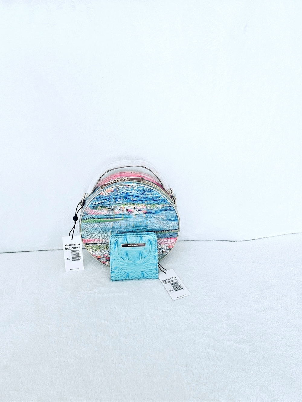 NWT Brahmin STAYCATION Lane W/ TROPIC BLUE Jane Wallet - Picture 15 of 16